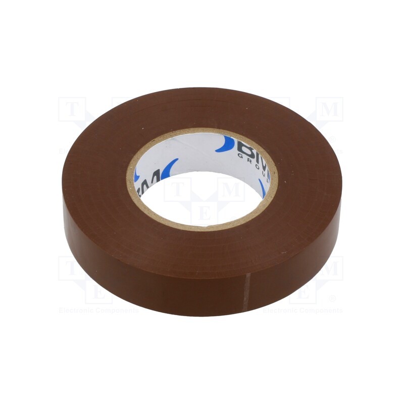 1 rol x BM GROUP - BMESB1525MA - Tape: electrical insulating, W: 15mm, L: 25m, Thk: 0.15mm, brown