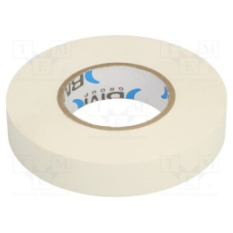 1 rol x BM GROUP - BMESB1525BI - Tape: electrical insulating, W: 15mm, L: 25m, Thk: 0.15mm, white