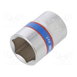 1 pcs x KING TONY - 233513M - Socket, 6-angles,socket spanner, HEX 13mm, 1/4', 24.5mm, short