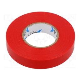 1 rol x BM GROUP - BMESB1525RO - Tape: electrical insulating, W: 15mm, L: 25m, Thk: 0.15mm, red, 200%