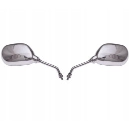Mirrors, chrome, plastic, 8mm, motorcycle, scooter, quad