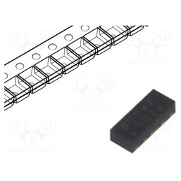 1 pcs x SEMTECH - RCLAMP0524PQTCT - Diode: diode arrays, 9V, 5A, 75W, unidirectional, SLP2510P8, Ch: 4