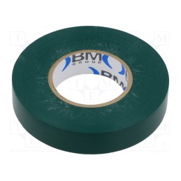 1 rol x BM GROUP - BMESB1525VE - Tape: electrical insulating, W: 15mm, L: 25m, Thk: 0.15mm, green