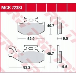 Front pads Bombardier DS 250 2006