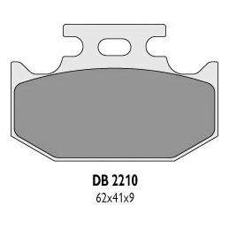 Brake pads rear delta atv yamaha rhino 700 08 13