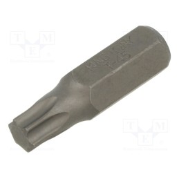 1 pcs x KING TONY - 163645T - Screwdriver bit, Torx®, TX45, Overall len: 36mm