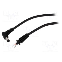 1 pcs x BQ CABLE - DC.CAB.2211.0150 - Cable, 2x1mm2, wires,DC 5,5/2,1 plug, angled, black, 1.5m