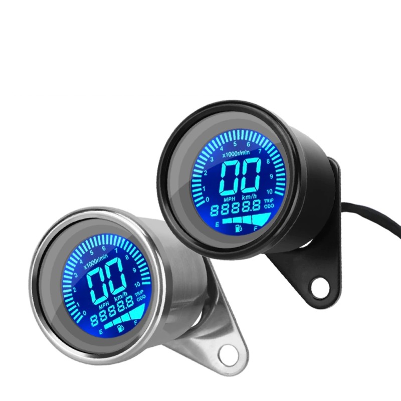 Universal digital quad lcd motorcycle counter