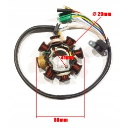 Igniter stator 8 coils 125 150 4t gy6 scooter quad atv Romet Junak Barton