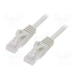 1 pcs x GEMBIRD - PP6U-0.5M - Patch cord, U/UTP, 6, stranded, CCA, PVC, grey, 0.5m, 26AWG