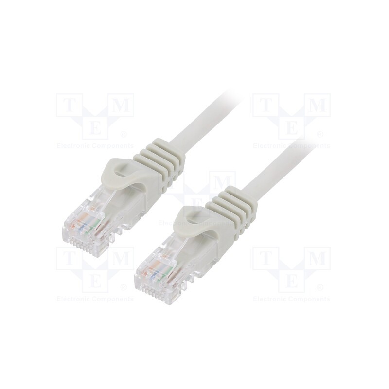 1 pcs x GEMBIRD - PP6U-0.5M - Patch cord, U/UTP, 6, stranded, CCA, PVC, grey, 0.5m, 26AWG