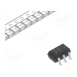 20 pcs x ONSEMI - BC856BDW1T1G - Transistor: PNP x2, bipolar, 65V, 0.1A, 0.3W, SC70-6,SC88,SOT363