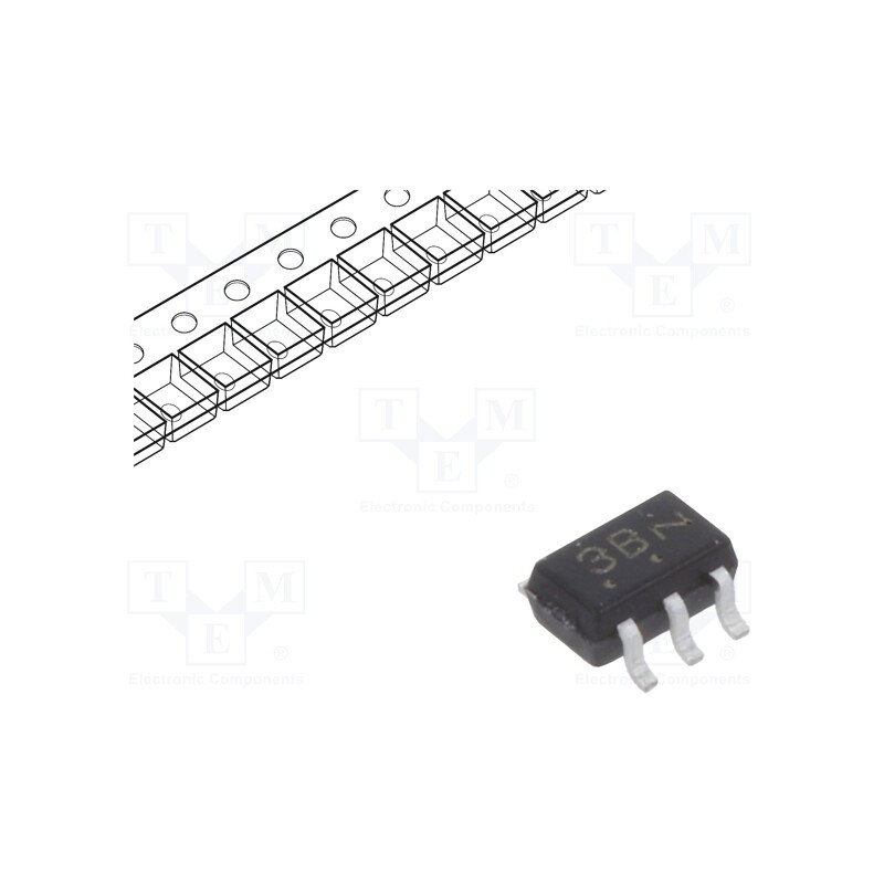 20 pcs x ONSEMI - BC856BDW1T1G - Transistor: PNP x2, bipolar, 65V, 0.1A, 0.3W, SC70-6,SC88,SOT363