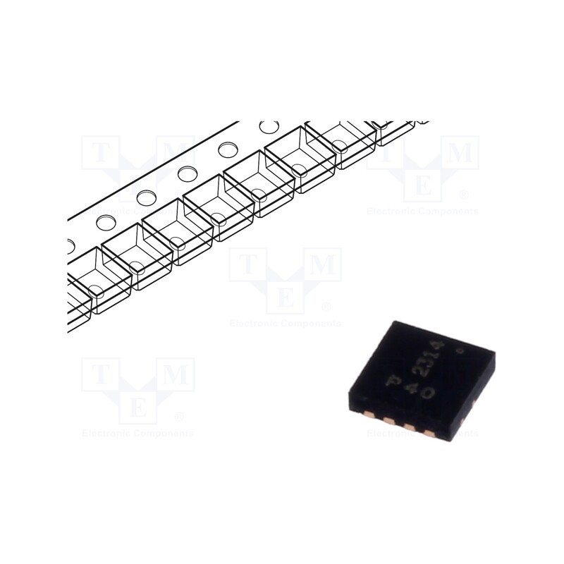 1 pcs x DIODES INCORPORATED - DMP4025SFGQ-7 - Transistor: P-MOSFET, unipolar, -40V, -5.4A, 0.81W, PowerDI®3333-8