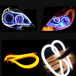 2in1 LED daytime running lights floating turn signal 45