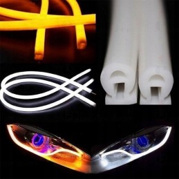 2in1 LED daytime running lights floating turn signal 60