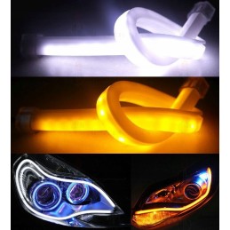 2in1 LED daytime running lights, flashing turn signal 45