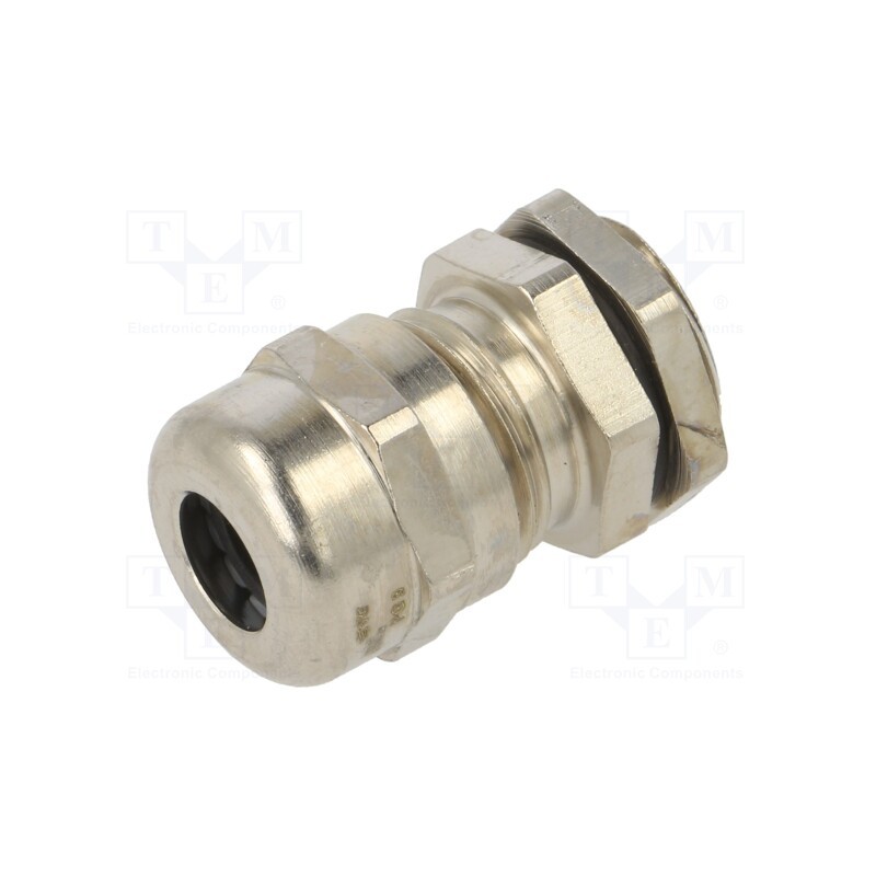 1 pcs x TE Connectivity - EM-SGL-PG9-MET-C - Cable gland, PG9, IP68, brass, Entrelec