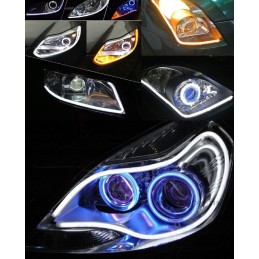 2in1 LED daytime running lights, flashing turn signal 60