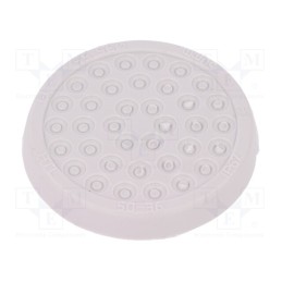 1 pcs x HT HI TECH POLYMERS - HTL-50-36-TPE - Multigate grommet, Ømount.hole: 50mm, light grey, Holes no: 36