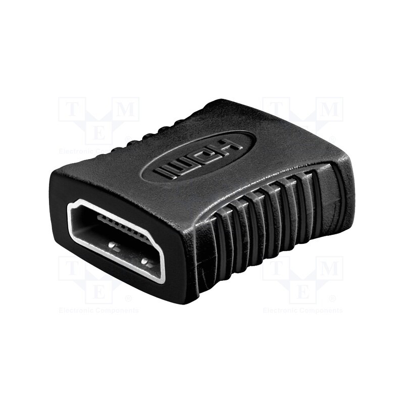 1 pcs x Goobay - 60729 - Adapter, HDMI socket,both sides, black