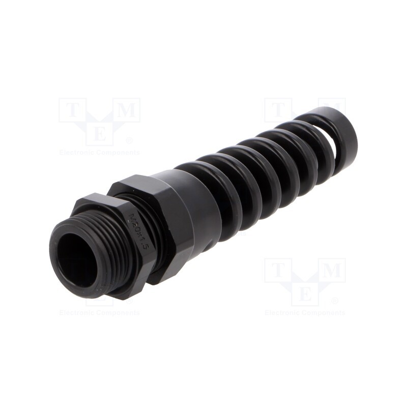 1 pcs x HUMMEL - 1.293.2001.50 - Cable gland, with strain relief, M20, 1.5, IP68, polyamide, black