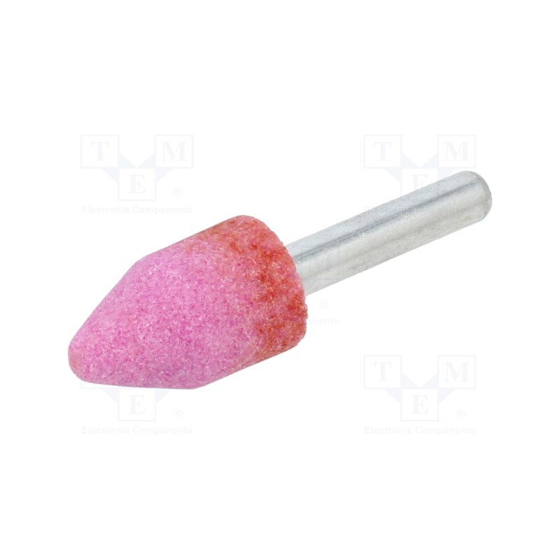 1 pcs x PG PROFESSIONAL - MB.004 - Grindingstone, Ø: 15mm, Ø: 6mm, Tip mat: aluminium oxide