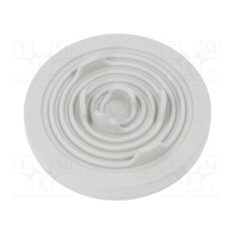 1 pcs x MOREK - T-RGDM50 RAL 7035 UL94V-0 - Grommet, Ømount.hole: 50mm, elastomer thermoplastic TPE, UL94V-0