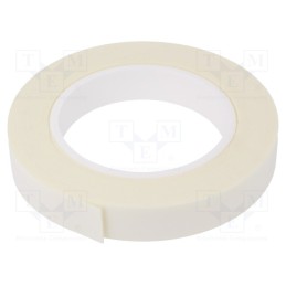 1 rol x - 3502 PIANKOWA 1MM 19MM-5.5M - Tape: fixing, W: 19mm, L: 5.5m, Thk: 1mm, two-sided adhesive, white