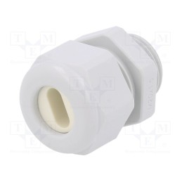 1 pcs x HUMMEL - 1.587.2016.50 - Cable gland, M20, 1.5, IP65, polyamide, grey, Holes no: 1, 11.5x5mm