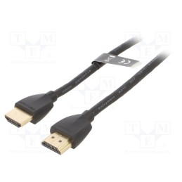 1 pcs x VENTION - AAIBH - Cable, HDMI 2.0, HDMI plug,both sides, PVC, 2m, black, 32AWG