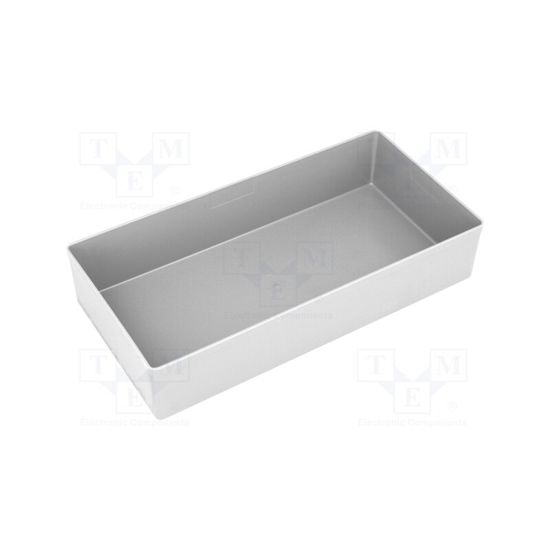 5 pcs x ALLIT AG - W-456314 - Box, polystyrene, grey, 108x216x45mm, EuroPlus Insert 45