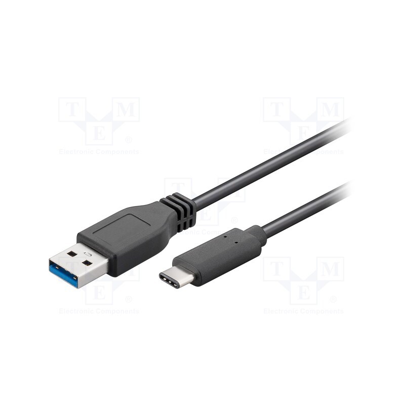 1 pcs x Goobay - 71221 - Cable, USB 3.0, USB A plug,USB C plug, 2m, black