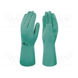 1 set x DELTA PLUS - VE801VE09 - Protective gloves, Size: 9, green, cotton,nitryl, NITREX VE801