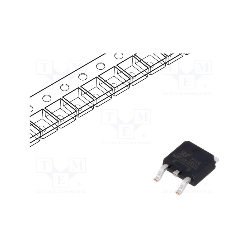 3 pcs x YANGJIE TECHNOLOGY - MBR20100CDS - Diode: Schottky rectifying, SMD, 100V, 10Ax2, TO252,