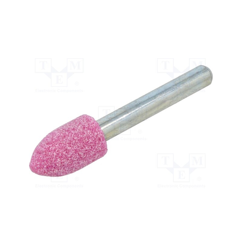 1 pcs x PG PROFESSIONAL - ML.005 - Grindingstone, Ø: 12mm, Ø: 6mm, Tip mat: aluminium oxide