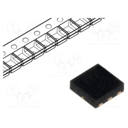 3 pcs x SEMTECH - RCLAMP0504N.TCT - Diode: diode arrays, 6V, 5A, 300W, unidirectional, SLP2020P6, Ch: 4