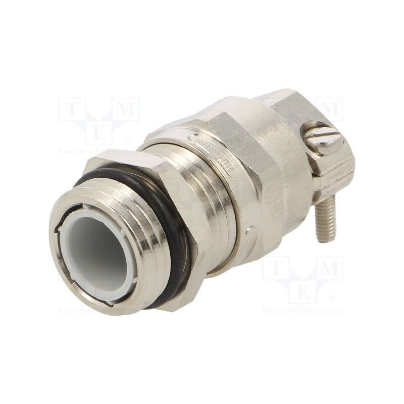 1 pcs x HUMMEL - 1.692.0900.01 - Cable gland, with earthing, PG9, IP68, brass, Body plating: nickel