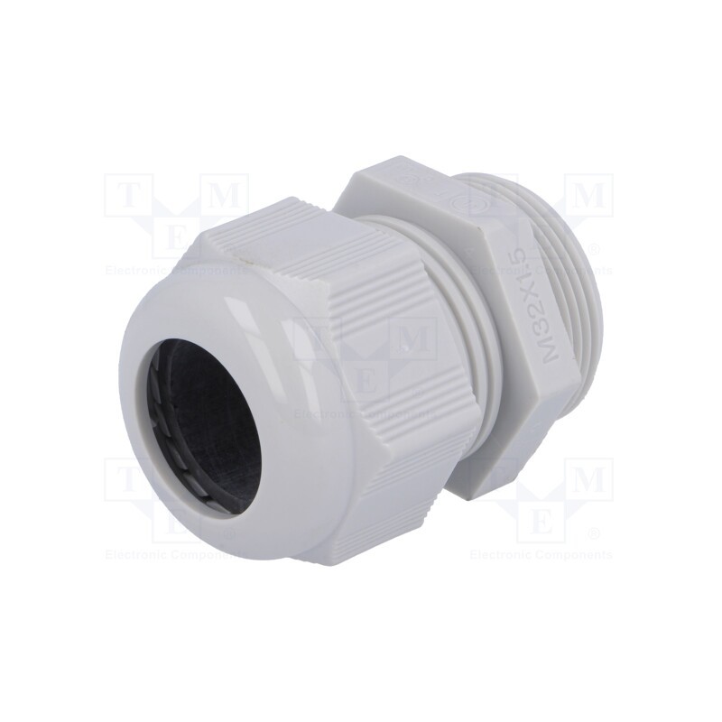 1 pcs x HELUKABEL - HT M32 RAL7035 - Cable gland, M32, 1.5, IP68, polyamide, grey, HELUTOP HT-M