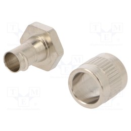 1 pcs x HELLERMANNTYTON - 166-30500 - Straight terminal connector, brass, HelaGuard SC, -100÷300°C