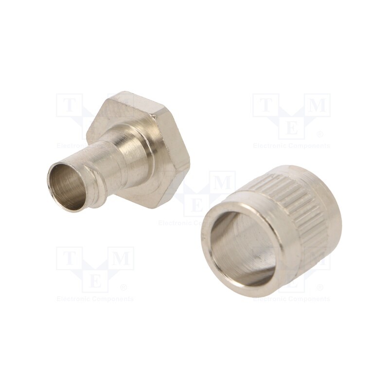 1 pcs x HELLERMANNTYTON - 166-30500 - Straight terminal connector, brass, HelaGuard SC, -100÷300°C