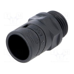 1 pcs x HUMMEL - 1.511.0900.14 - Straight terminal connector, Thread: PG,outside, polyamide, grey