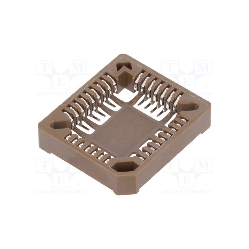 2 pcs x NINIGI - PLCC-32SMD - Socket: integrated circuits, PLCC32, phosphor bronze, tinned, 1A
