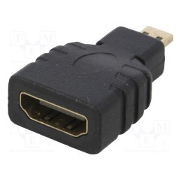 1 pcs x AKYGA - AK-AD-10 - Adapter, HDMI 1.4, HDMI socket,micro HDMI plug, black