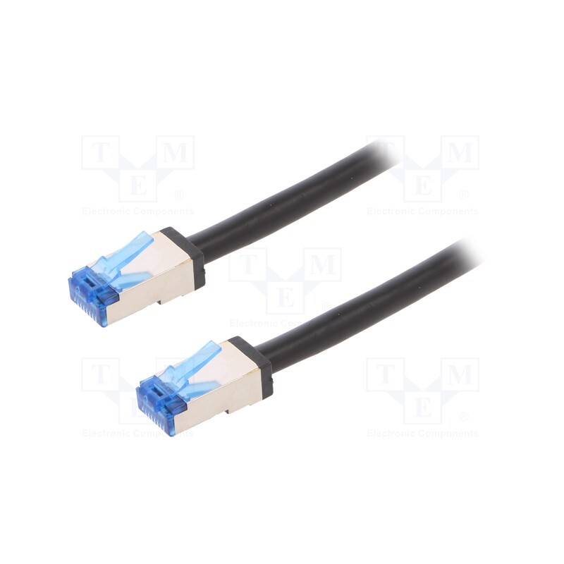 1 pcs x LOGILINK - CQ7093S - Patch cord, S/FTP, 6a, stranded, Cu, PE, black, 10m, 26AWG