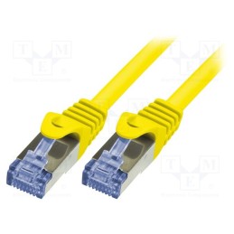 1 pcs x LOGILINK - CQ3087S - Patch cord, S/FTP, 6a, stranded, Cu, LSZH, yellow, 7.5m, 26AWG