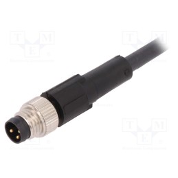 1 pcs x LAPP - AB-C3-M8MS-2,0PUR - Connection lead, M8, PIN: 3, straight, 2m, plug, 60VAC, 4A, -25÷80°C