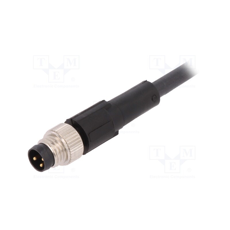 1 pcs x LAPP - AB-C3-M8MS-2,0PUR - Connection lead, M8, PIN: 3, straight, 2m, plug, 60VAC, 4A, -25÷80°C