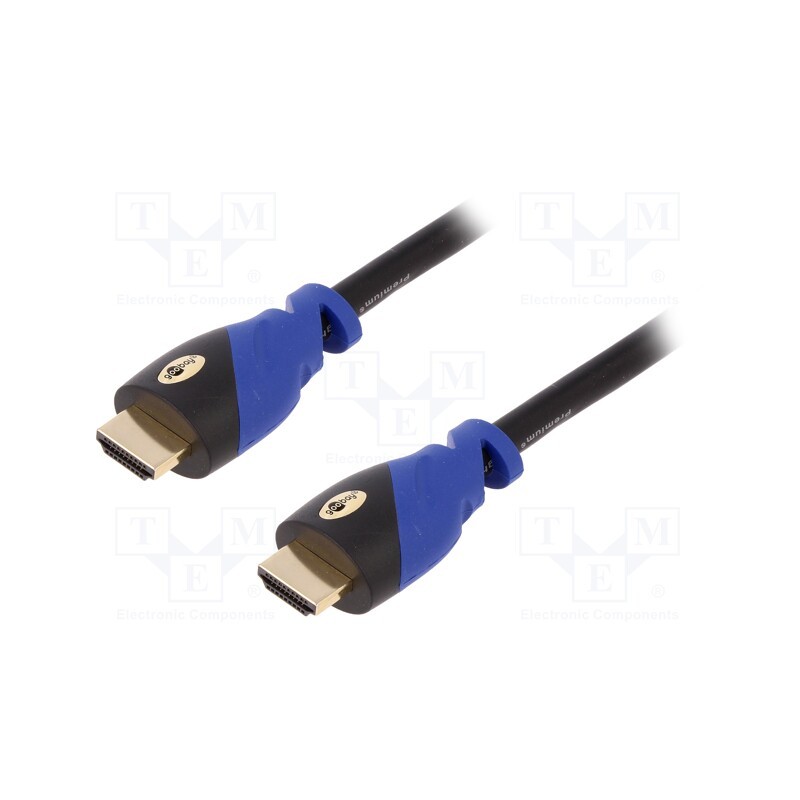 1 pcs x Goobay - 72317 - Cable, HDCP 2.2,HDMI 2.0, HDMI plug,both sides, PVC, 1.5m