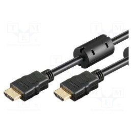 1 pcs x Goobay - 31911 - Cable, HDMI 1.3, HDMI plug,both sides, Len: 10m, black, Core: CCS